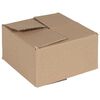 vidaXL Сгъваема кутия 50 бр. Естествен 15 x 15 x 8 см Картон