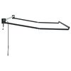 vidaXL Електрическа разтегателна рамка за сенник Антрацит 3,5 x 2 m