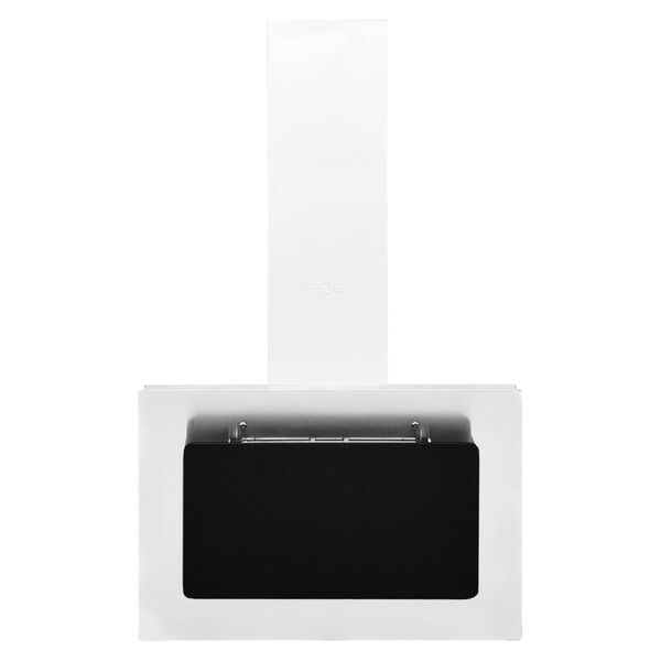 vidaXL Стенен абсорбатор, 60 см, инокс и закалено стъкло, сребрист