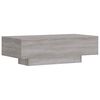 vidaXL Кафе маса, сив сонома, 100x49,5x31 см, инженерно дърво