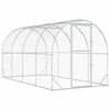 vidaXL Кокошарник Сребристо 400 x 200 x 200 см Поцинкована стомана