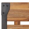 vidaXL Рамка за легло, акация масив с матиран финиш, 180х200 см