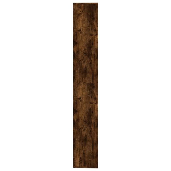 vidaXL Библиотека, опушен дъб, 155x24x160 см