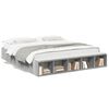 vidaXL Рамка за легло, сив сонома, 200x200 см, инженерно дърво