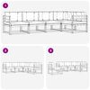 vidaXL Комплект дивани за открито 5 pcs Натурален и Антрацит