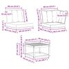 vidaXL Комплект дивани за открито 7 pcs Натурален и Бежов