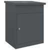 vidaXL Пощенска кутия за пратки Антрацит 47.5 x 38 x 59 см Стомана