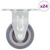 vidaXL 24 бр. Фиксирани колелца 50 мм