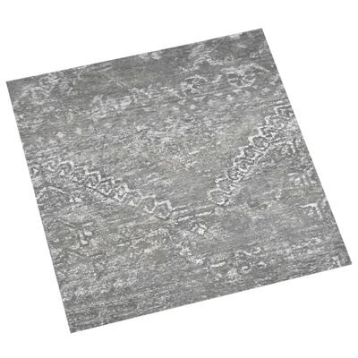 vidaXL Самозалепващи подови дъски, 55 бр, PVC, 5,11 м², бетонно сиви