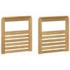vidaXL Модул с подлакътници 2 pcs Бяло 59 x 6 x 61 см