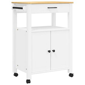 vidaXL Кухненска количка "MONZA" 60x40x88,5 см борово дърво масив