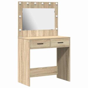 vidaXL Тоалетка Сонома дъб 78,5 x 41 x 135 см Инженерно дърво