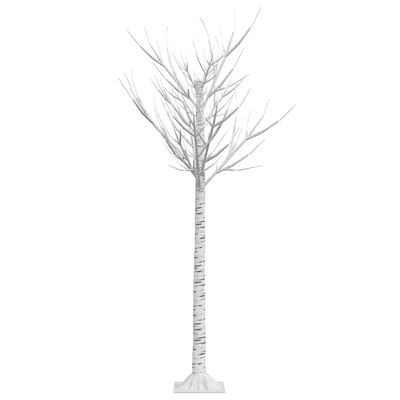 vidaXL Коледно дърво 140 LED 1,5 м студено бяло върба закрито/открито