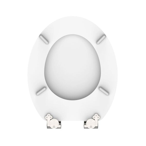 SCHÜTTE Тоалетна седалка WHITE Дървена сърцевина