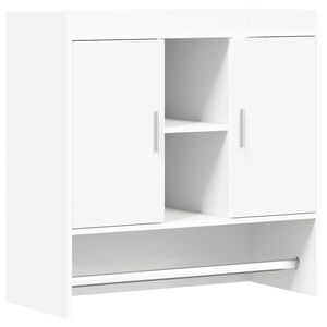vidaXL Стенен рафт Монтиране на стена Бяло 80 x 36 x 80 см