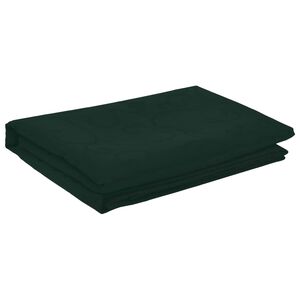 vidaXL Плат за маса Овална Тъмнозелено 130 x 220 см