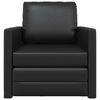 vidaXL Диван легло Черно 74 x 77 x 81 см Кадифе