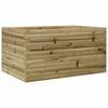 vidaXL Градинска кашпа, 90x60x45,5 см, импрегнирано борово дърво