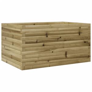 vidaXL Градинска кашпа, 90x60x45,5 см, импрегнирано борово дърво