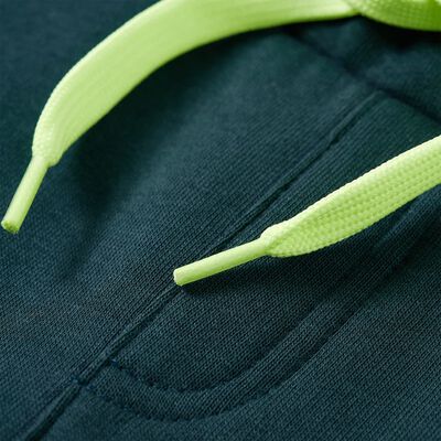 Детски спортен панталон с връв, зелен мъх, 92