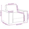 vidaXL Диван-фотьойл, светлосив, 100x78x84 см, плат