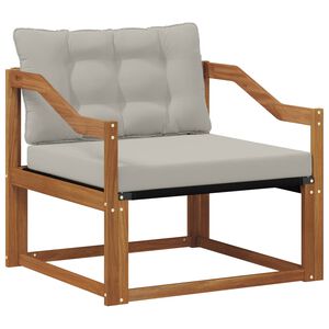 vidaXL Комплект дивани за открито Солидно акациево дърво и текстилена