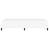 vidaXL Рамка за легло с матрак Чисто бяло 120 x 190 cm текстил