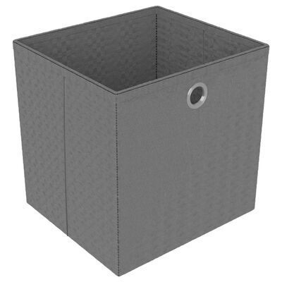 vidaXL Органайзер с 4 отделения с кутии, сив, 69x30x72,5 см, плат