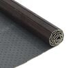 vidaXL Килим, правоъгълен, тъмнокафяв, 60x300 см, бамбук
