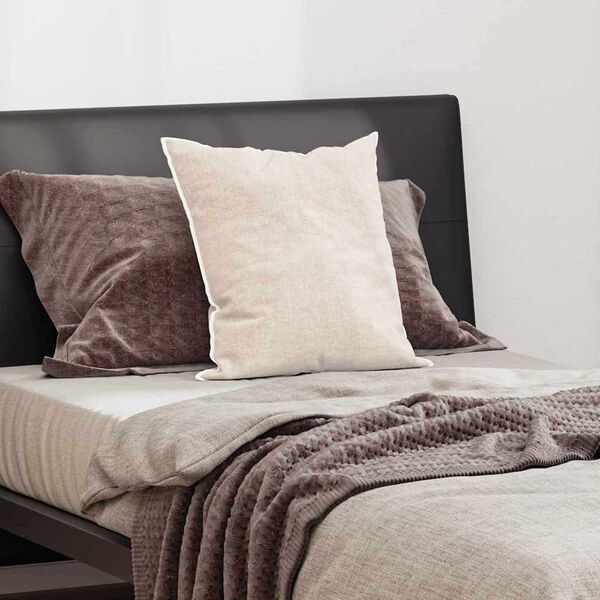 vidaXL Възглавница с възглавница Бяло Памук и полиестер