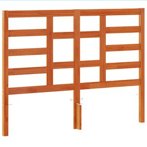 vidaXL Горна табла за легло, восъчнокафява, 135 см, масивно дърво бор