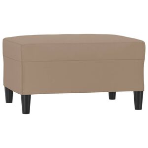 vidaXL Табуретка, капучино, 70x55x41 см, изкуствена кожа