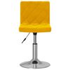 vidaXL Въртящи трапезни столове, 2 бр, горчица жълто, кадифе