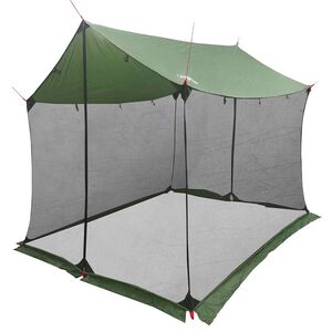 vidaXL Палатка за къмпинг с мрежести стени 270 x 210 x 210 см Зелено