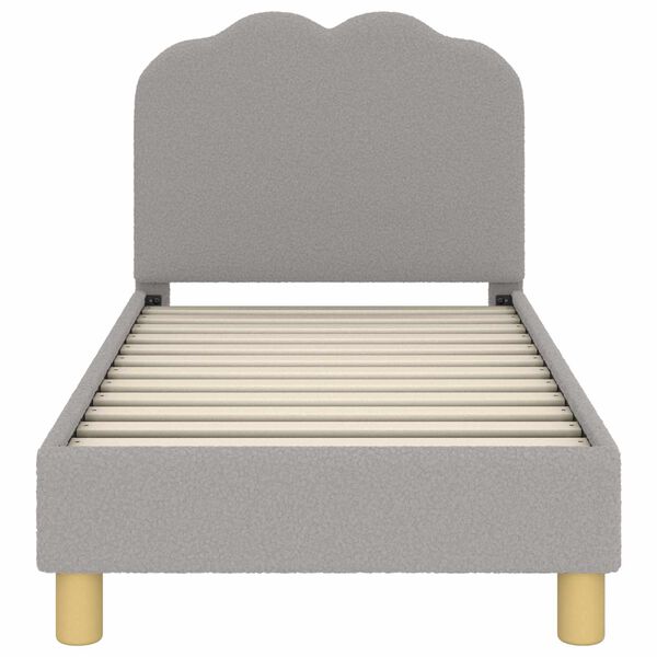 vidaXL Легло за малко с главна дъска с таблото Светлосиво 70 x 140 cm