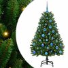 vidaXL С изкуствено коледно дърво 150 cm 150 LED светодиода Топло бяло
