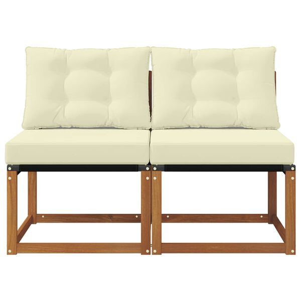 vidaXL 2 Брой Външен среден диван