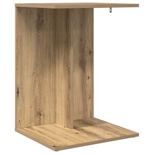vidaXL Странична маса Дъб 45 x 40 x 62,5 см Инженерна дървесина