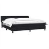 vidaXL Box Spring легло с матраци Black 180x210 cm Velvet