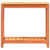 vidaXL Маса за разсаждане с рафт восъчнокафяв 82,5x35x75 см бор масив
