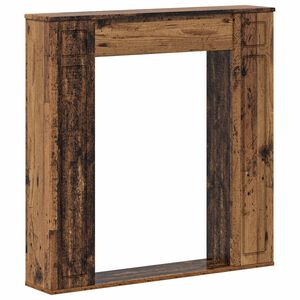 vidaXL Рамка за камина Старо дърво 100 x 20 x 100 cm