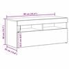 vidaXL ТВ шкаф Черния дъб 90 x 35 x 40 см Инженерно дърво