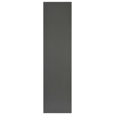 vidaXL Обзавеждане за баня, сиво, 160x40x16,3 см