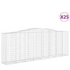 vidaXL Габионни кошници арка 25 бр 400x50x140/160см поцинковано желязо