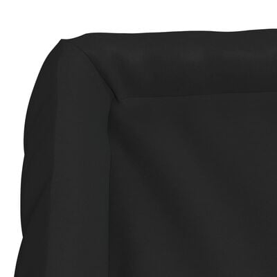 vidaXL Кучешко легло с възглавници, черно, 75x58x18 см, оксфорд плат