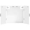 vidaXL Кабинет за дартборд HOORN Бял гланц 52,5 x 10,5 x 53,5 см