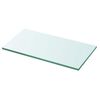 vidaXL Плоча за рафт, прозрачно стъкло, 30 x 12 см