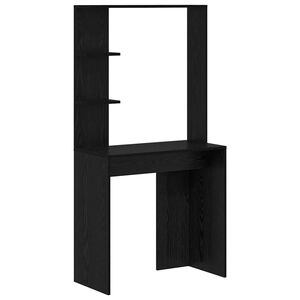 vidaXL Бюро Черния дъб Инженерна дървесина 78,5 x 37 x 154,5 см
