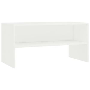 vidaXL ТВ шкаф, бял, 80x40x40 см, инженерно дърво