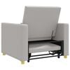 vidaXL Разтегателен диван с единично легло Облачно сиво текстил
